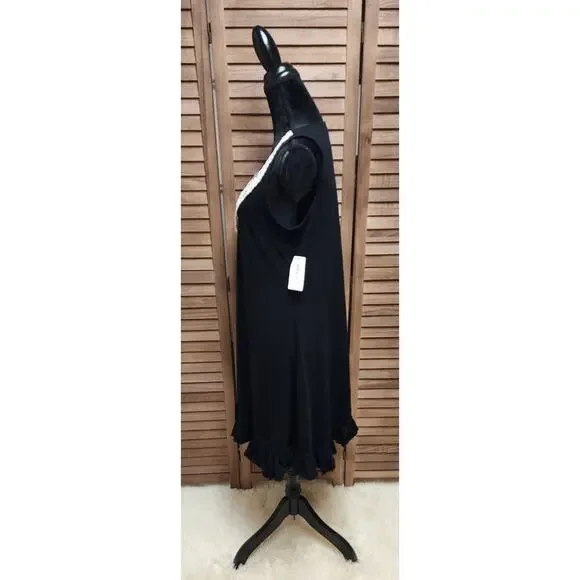 Style & Co New Women's Black Sleeveless Knee Length Cotton Dress Size Medium M - Picture 6 of 8